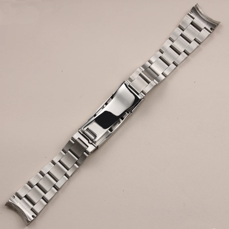 20mm 21mm brushed silver solid stainless steel watchband for Rolex Deepsea 126660 Submariner glide lock watch strap