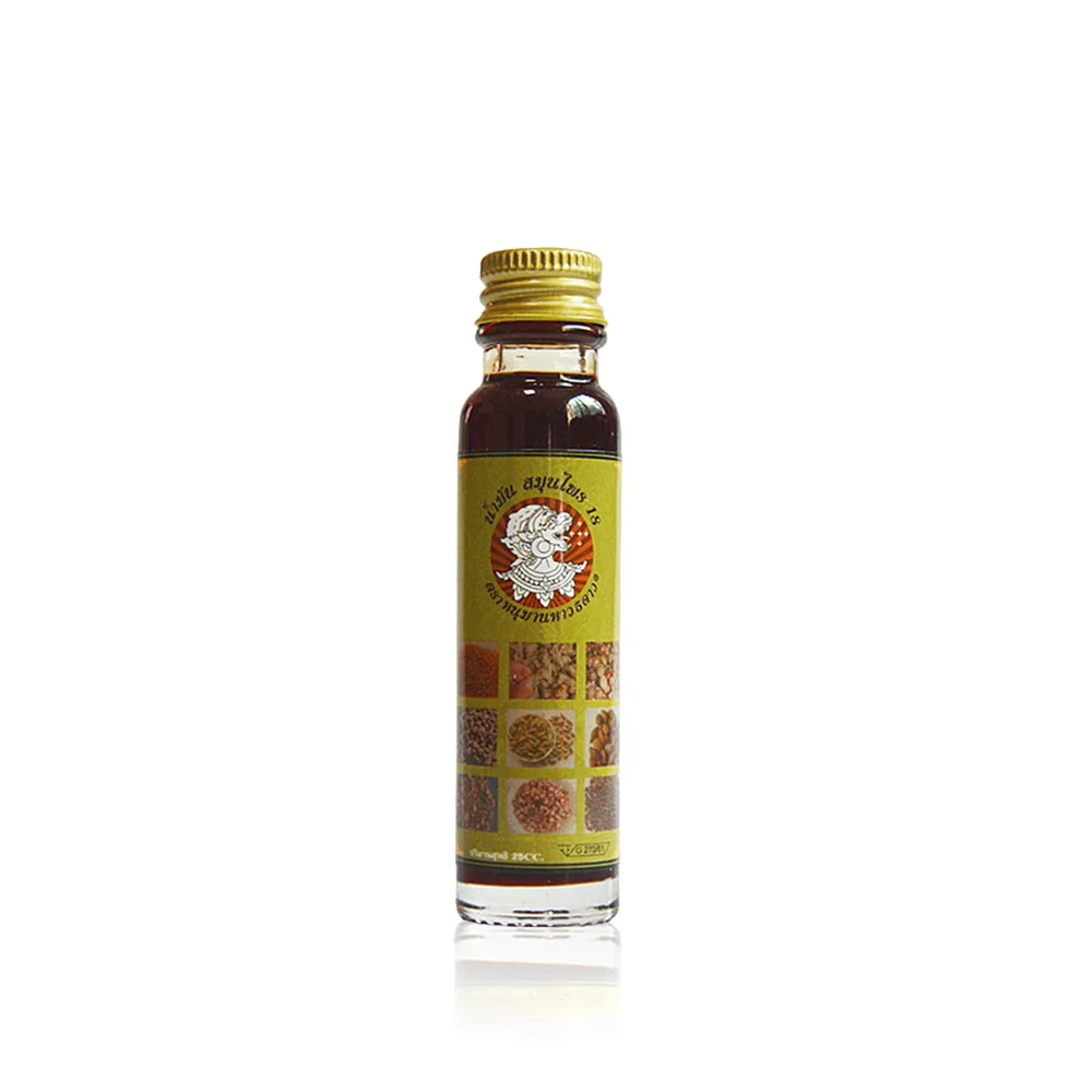 Thailand 25ml Hanuman 5 stars 18 seed oil treat scars mosquito bites scorpion bites toothache stomach cramps dizzy heat stroke