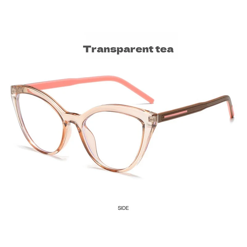 F·DRACON TR90 Mode Retro Cat Eye Damen Brillengestell Ultraleichte optische Anti-Blaulicht-Brille für Damen – Detail 9