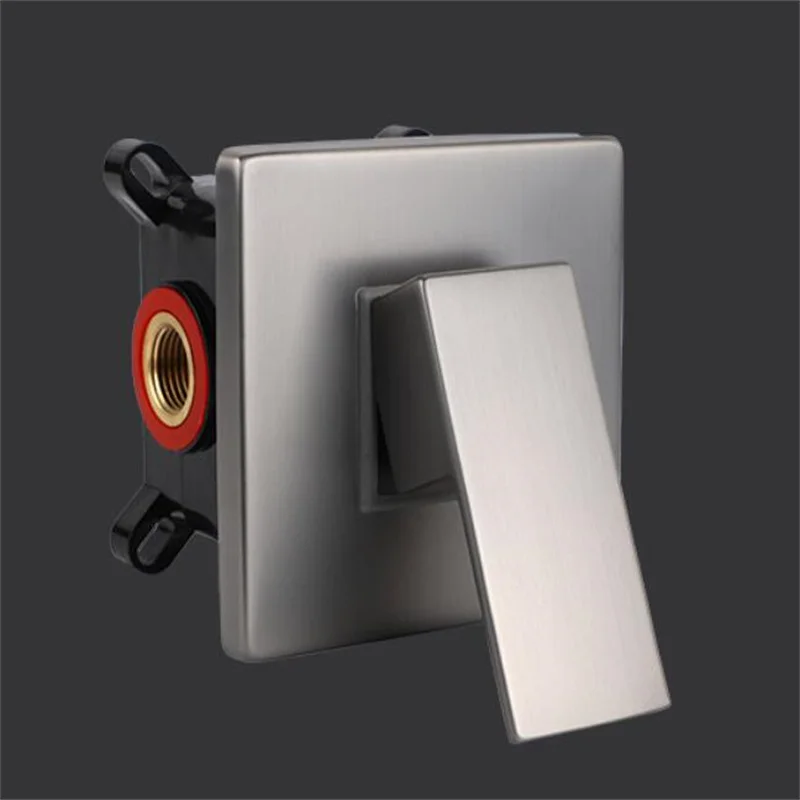 Picture 3: Shower Control Valve Bahtroom Black Chrome One Function Brass In Wall Faucet Mixer Concealed Control Valve For Shower Head