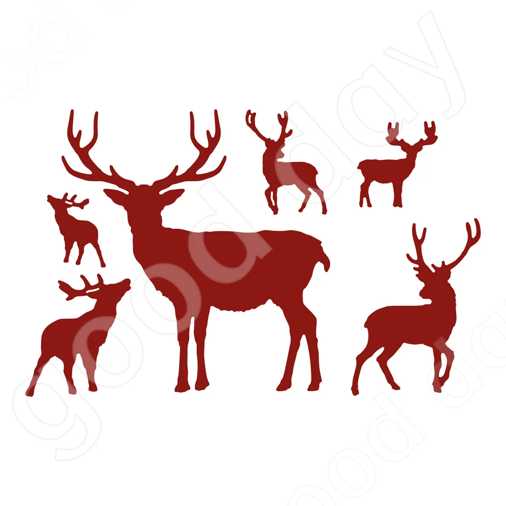 

Crown Of Antlers Silhouette Metal Cutting Dies Scrapbook Diary Decoration Embossing Template Diy Greeting Card Handmade 2022 New