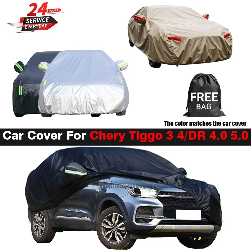For Chery Tiggo 3 4 E DR 40 50 Sportequipe 5 2017-2025 Heavy Duty SUV Cover Full Protection From UV Sun Rain Snow Wind And Dust