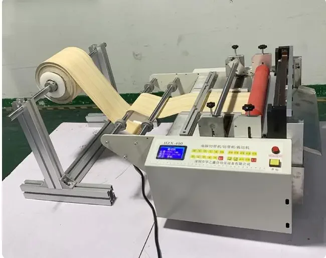 HZX-400 Microcomputer Automatic Cutting Machine, Non -woven fabric plastic film polyester PVC copper and aluminum foil cutter