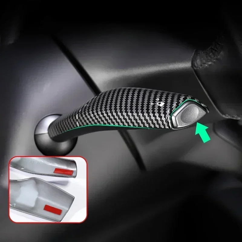 Car Gear Lever Trim Cover Turn Signal Lever Sleeve Turn Signal Handle Cover Decor For Tesla model 3/Y