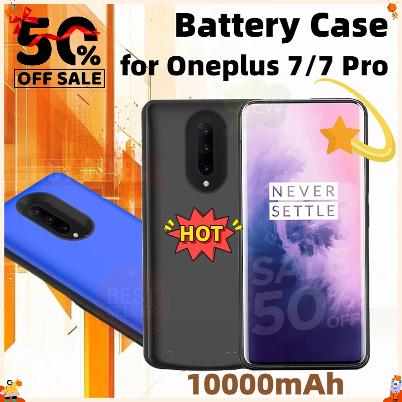 

Battery Case Power Bank for Oneplus 7/7 Pro Silm External Battery Charger Case for One plus 7 Case with Back Battery Power Cover