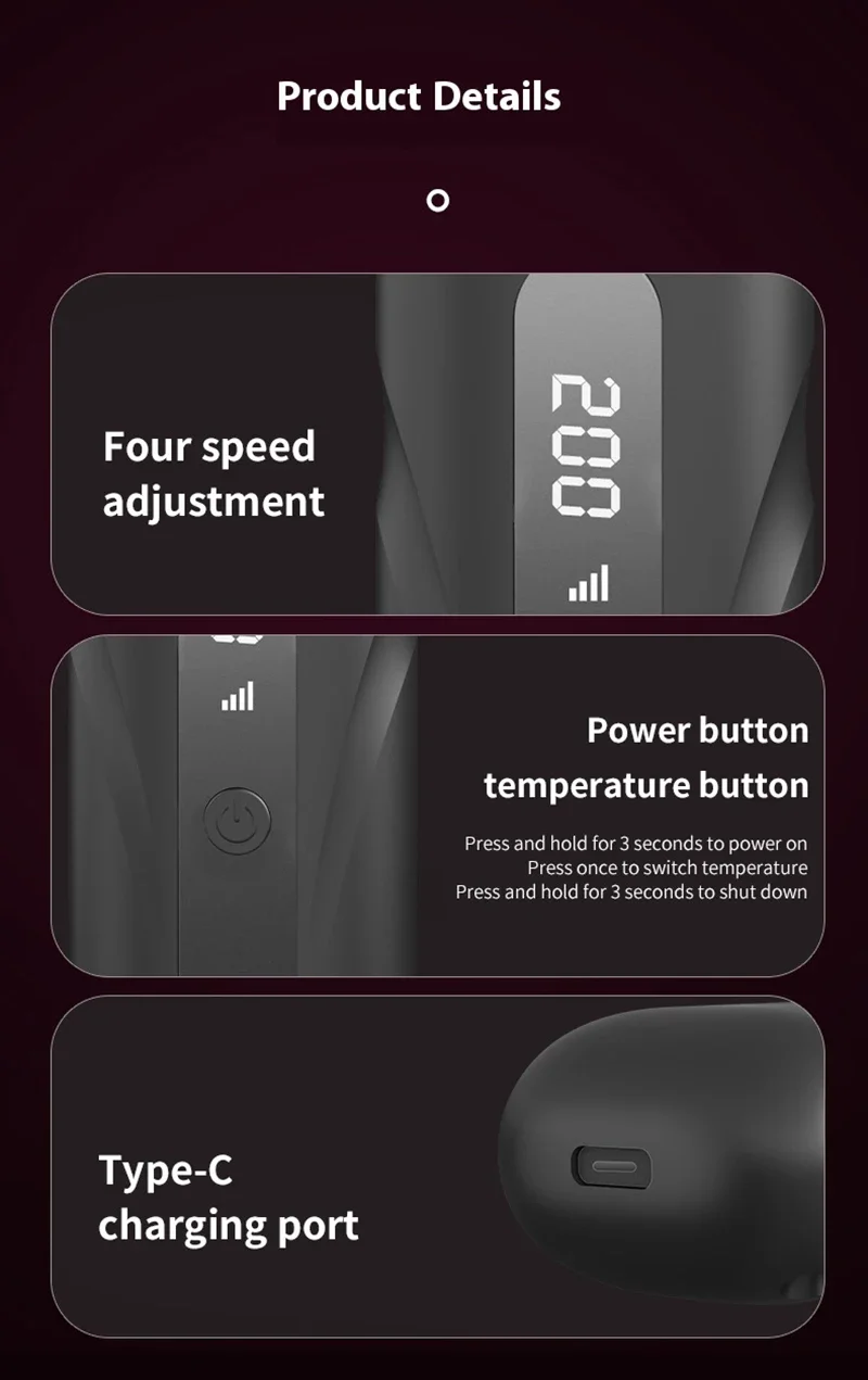 Wireless Straight Curling Hair Comb Heating Negative Ion Hair Straightener Rechargeable Anti-scalding Electric Hair Care Brushes