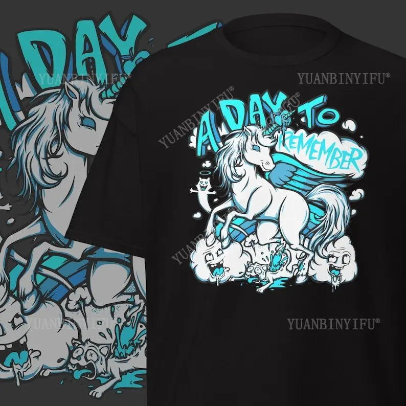 

Футболка Metalcore Band A DAY TO REMEMBER, хлопковая винтажная футболка с круглым вырезом в стиле хип-хоп, мужские и женские уличные футболки с коротким рукавом