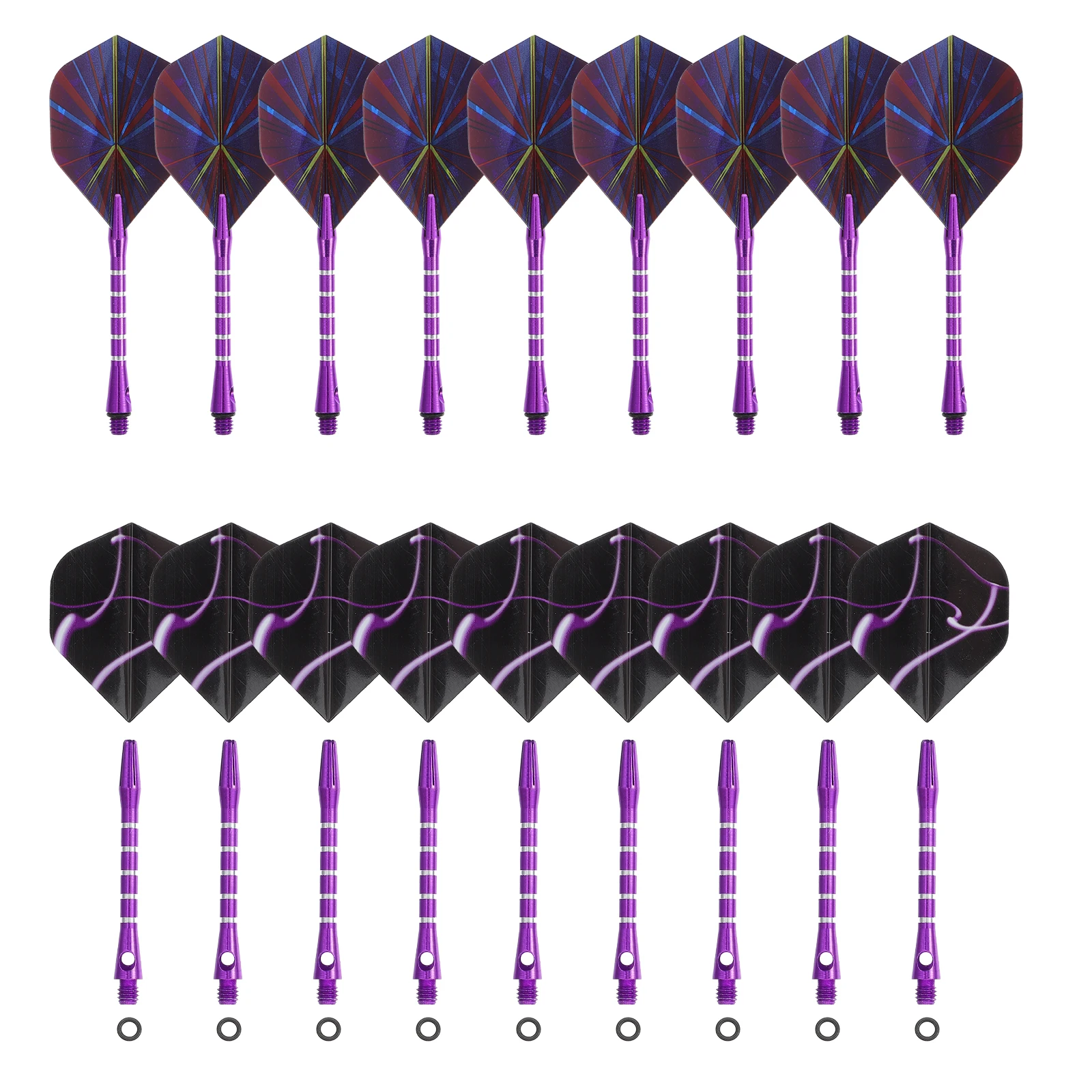 Arbre de fléchettes professionnel en alliage d'aluminium, 18 ensembles, fournitures de jouets, Kit d'accessoires de tige de jeu pour les amoureux, forme Unique à la mode