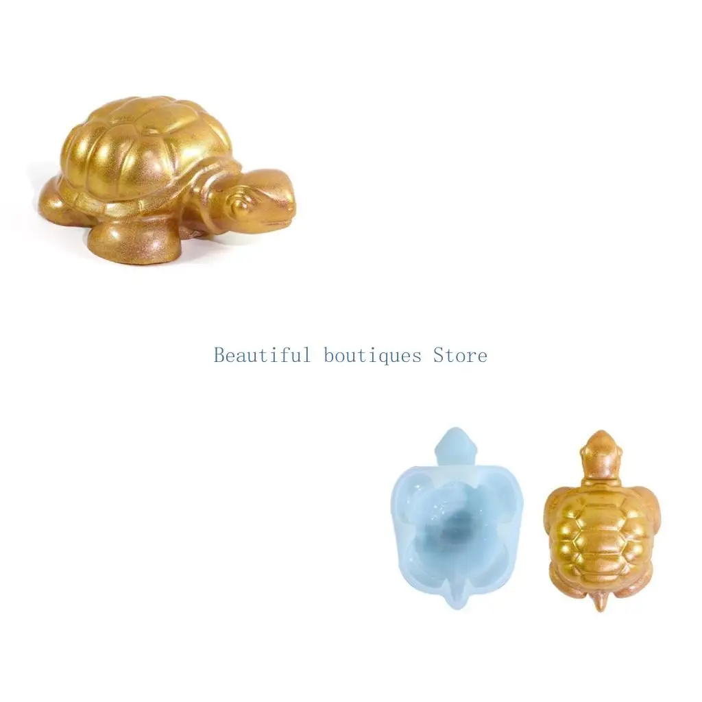 

U4LF милая форма черепахи из эпоксидной смолы, антипригарная силиконовая форма для ароматических свечей