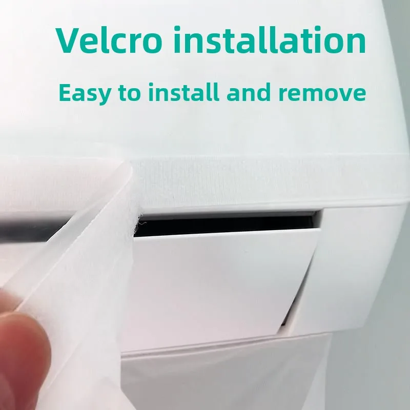 Air Conditioner Ventilation Port Transfer Duct Bag Magic Tape Adapter Pipe Wind Directional Bag Household Dustproof Cover