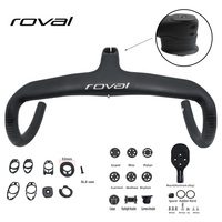 SL8 carbon handlebar white carbon power internal cable wiring  bicycle handlebar DI2 cab color changing laser computer stand
