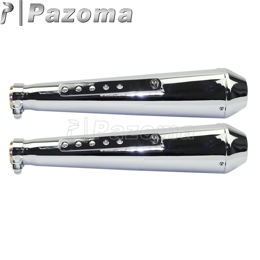 الصلب العالمي مقهى المتسابق كاتم الصوت 35 مللي متر 38 مللي متر 41 مللي متر دراجة نارية العادم الأنابيب الخمار ل المروحية بوبر سبورتستر XL1200 XL883