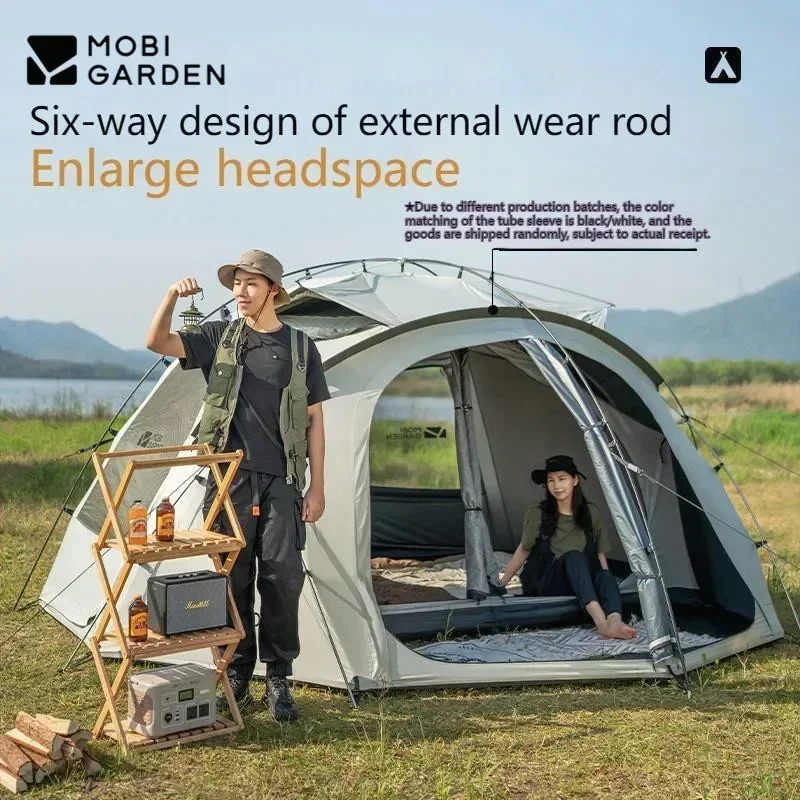 

MOBI GARDEN/королевский замок, палатка на открытом воздухе на 5-8 человек, большие космические сферические палатки с защитой от дождя, вентиляция, Туристическое оборудование