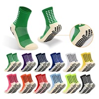 1pairs Anti-slip Soccer Women Men Outdoor Sport Grip Football Yoga Socks