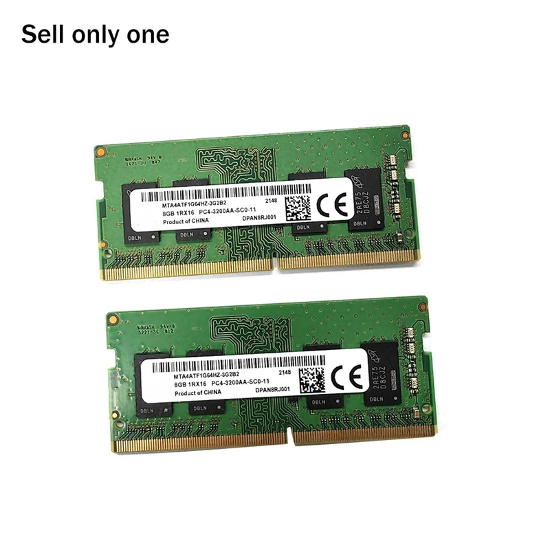 DDR4 8GB 3200Mhz RAM Memory Spare Parts Accessories PC4-25600 1.2V SODIMM Memory 260 Pin RAM Memory Laptop RAM Memory