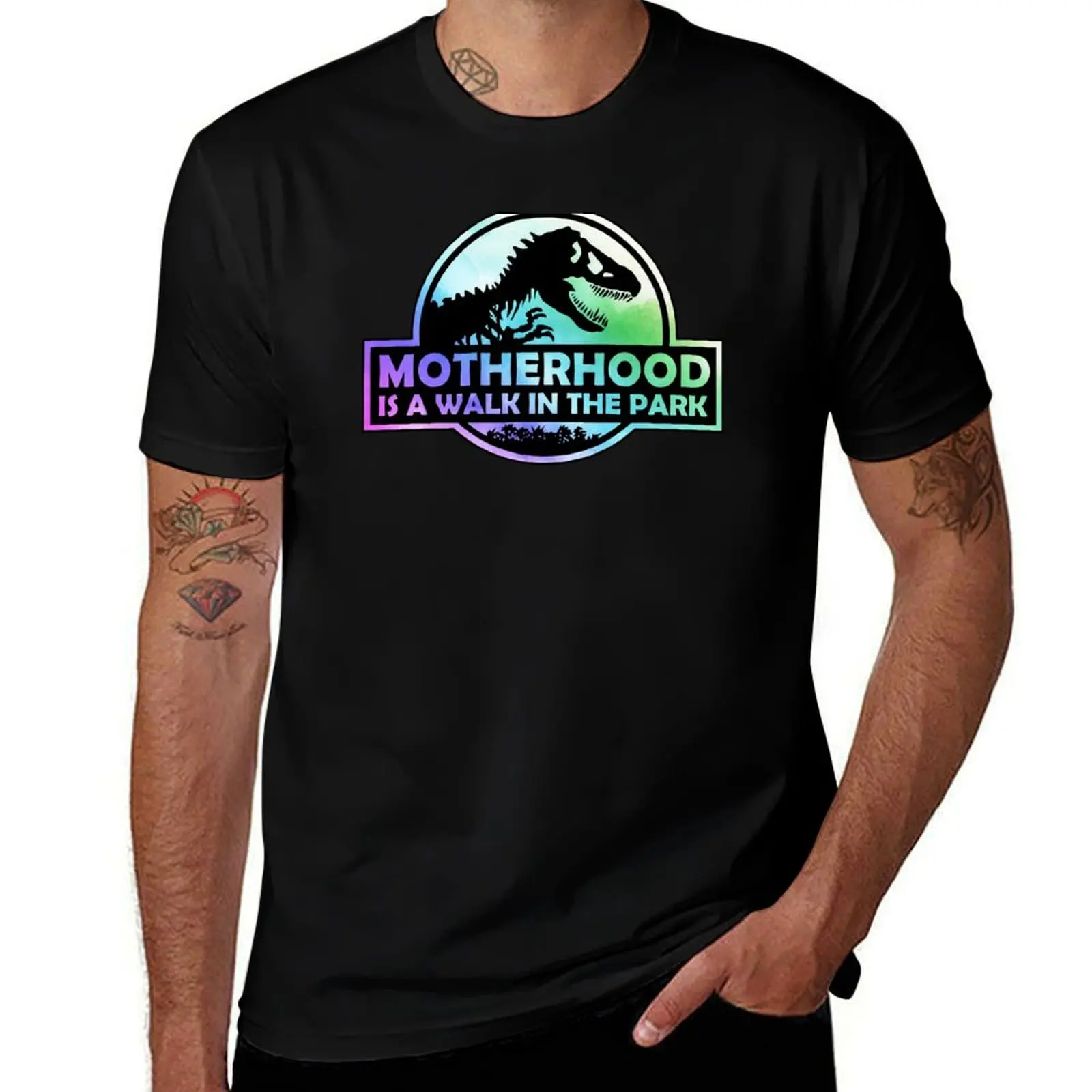 

Motherhood Is A Walk In The Park T-Shirt boys whites shirts graphic custom t shirt summer tops t shirts for men