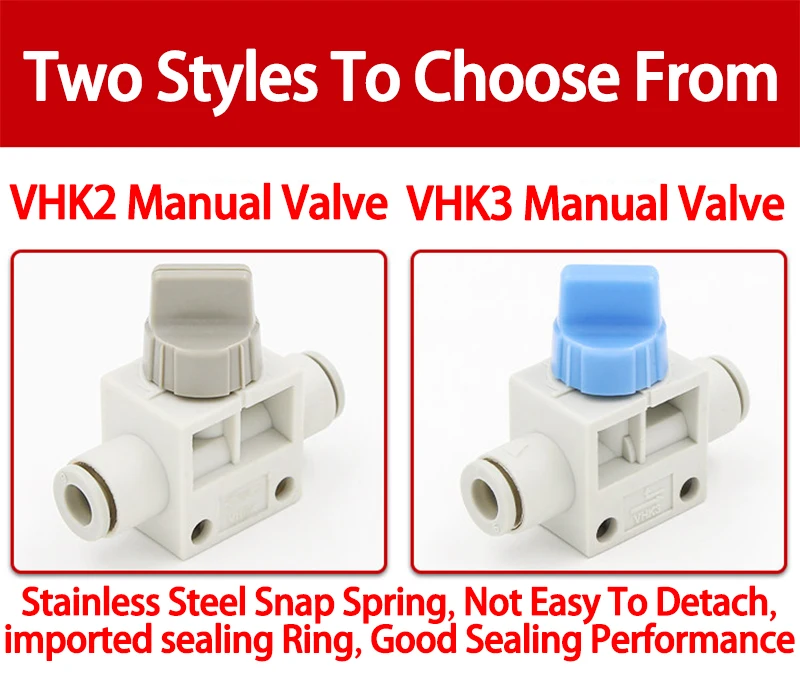 5 Stück manueller Ventilschalter der Marke AFR für Trachea VHK2 VHK3 Serie VHK2-04F-04F VHK2-12F-12F VHK3-08F-06F VHK3-12F-10F – Detail 2