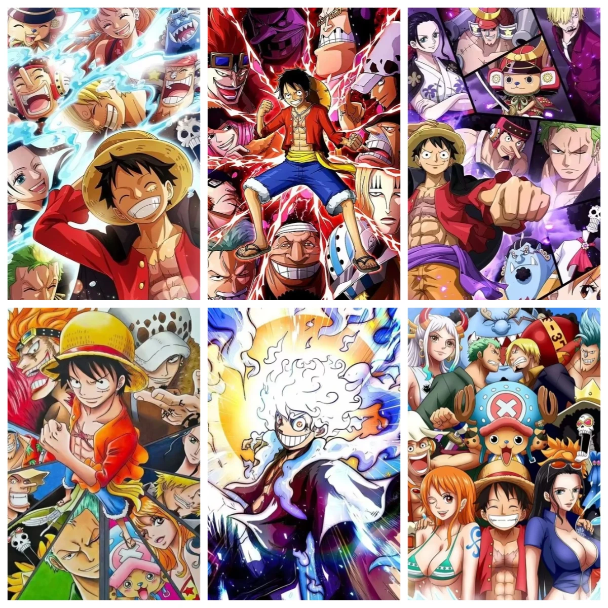 DIY One Piece Classic Anime Character Jigsaw Puzzles 500/1000/1200/2000PCS Handmade Art Exquisite Home Decor Gift No Frame
