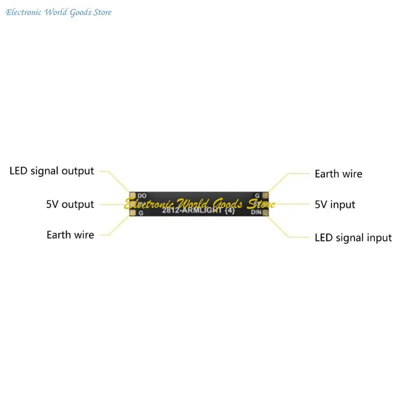 

A3PD Set of 4pcs 2812 LED Light for FPV Traversing UAV Arms Easy to Install Enhances Aircrafts Visibility