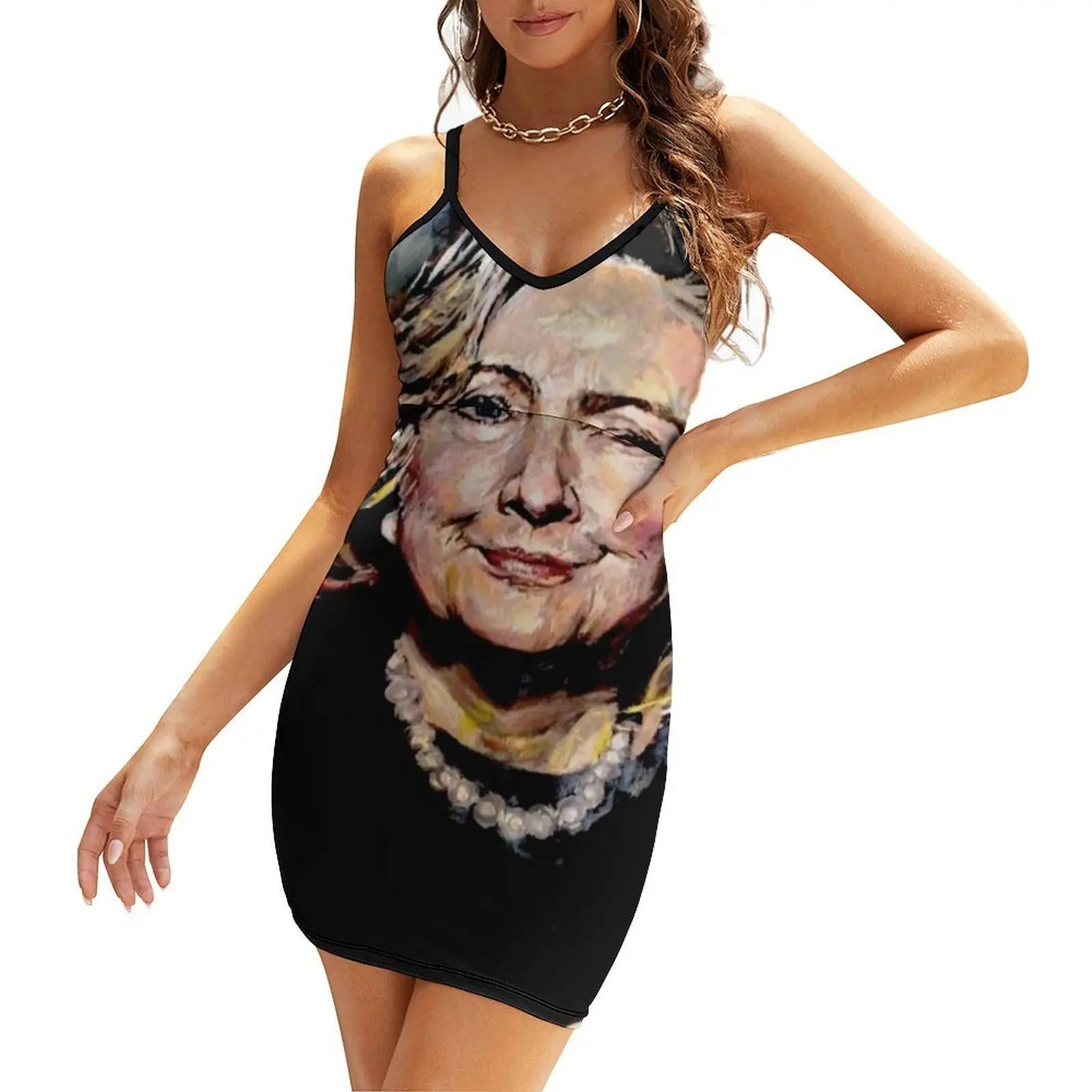 

HILLARY CLINTON Sling Dress Dress vintage womans clothing