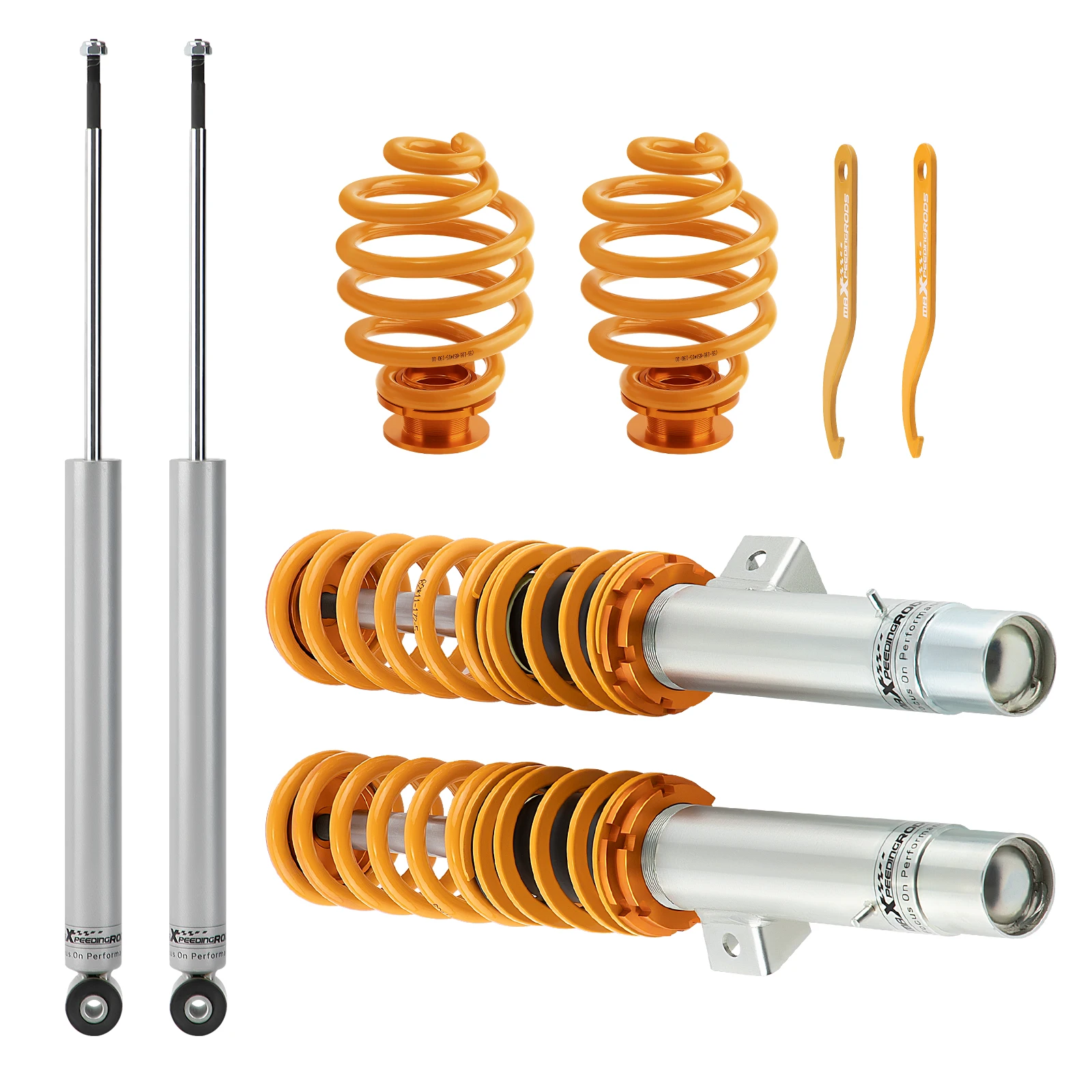 maXpeedingrods Coilovers for BMW E46 316i 318d 320i, 323i 325i 328i 330i 1998-2006 Height Adjustable  Suspension Kit Struts