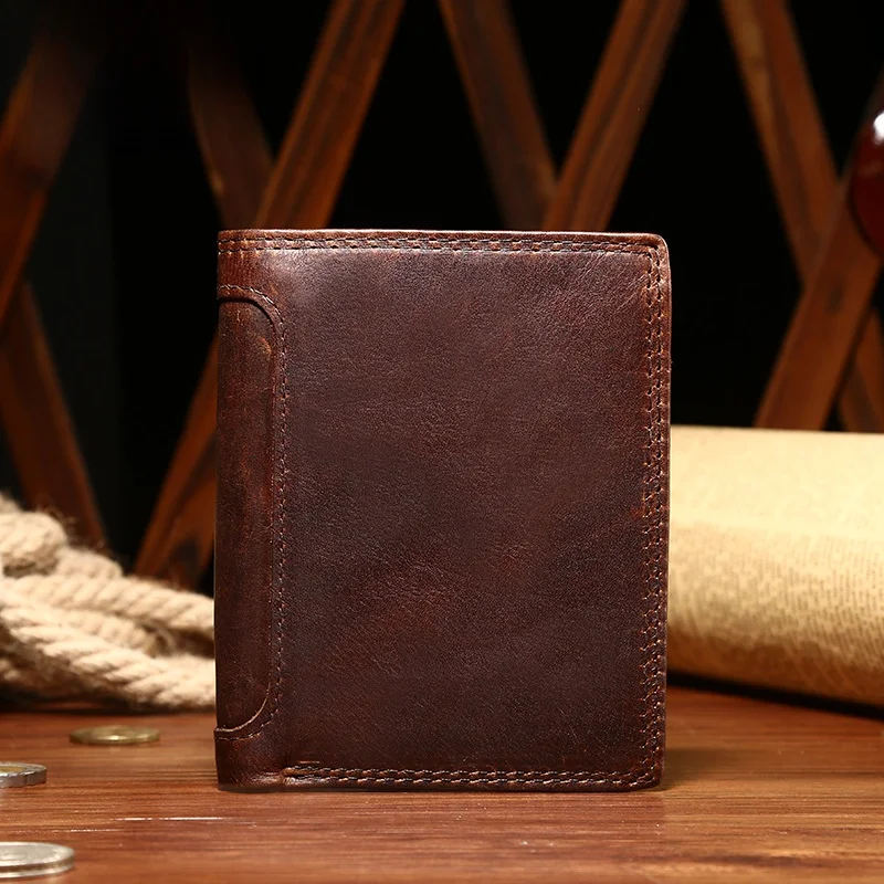men's-short-genuine-leather-wallet-vertical-driver-license-vintage-cowhide-wallet-multi-function-card-slot-wallet