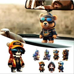 Car Mirror Pendant Automotive Rear View Mirror Pendant Car Interior Decoration Automotive Rear View Mirror Pendant Cute Bear Car