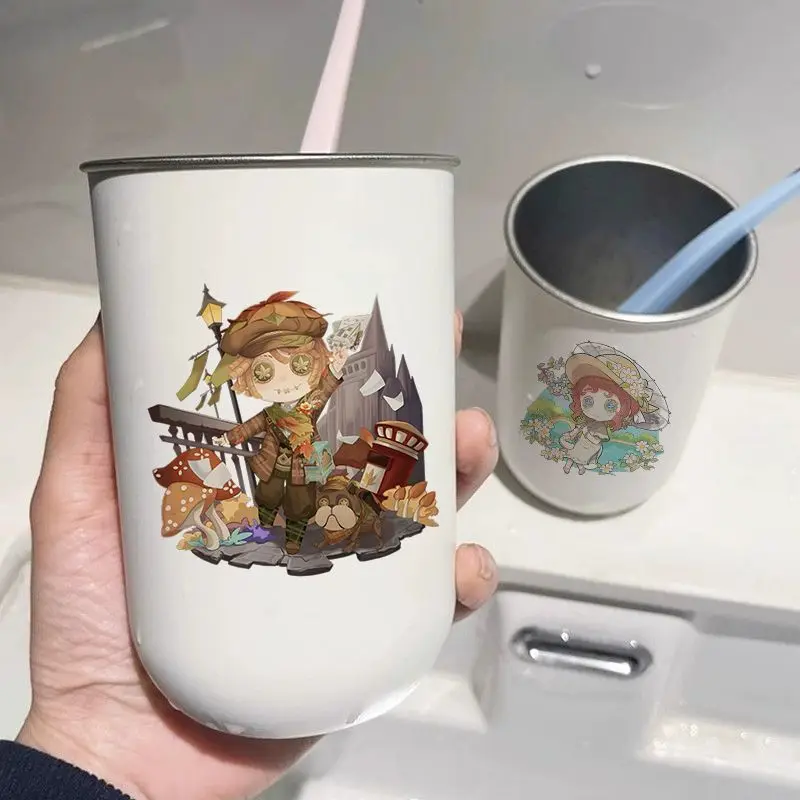 لعبة أنيمي الهوية V كوس إيما وودز ميلي بلينيوس آن ليستر إلخ. لطيف 2025 للجنسين لطيف الكرتون زوجين غسل 304 كوب هدية #2