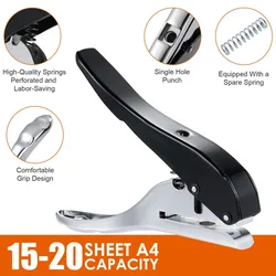 Single Hole Punch Round Hole Puncher Plier Tools Credit Photo Paper Card Corner Hand Tool For Plastic Paper Edge Banding
