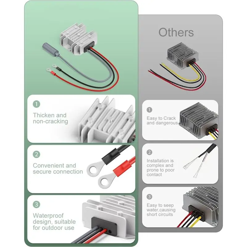 AS95 Starlink Mini Power Supply Cable DC Step Up Converter 12V to 30V 3.5A for Starlink Mini 12V Adapter Smart Boost