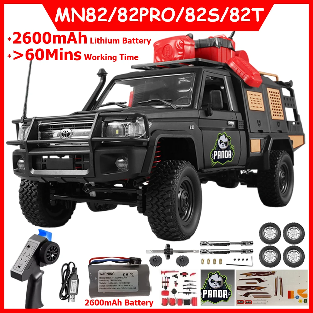 

MN82S MN82T MN82PRO MN82 LC79 1/12 4WD RC Car 2.4G Автомобиль с дистанционным управлением Внедорожный альпинистский 2600 мАч 60 минут Работает время RC Грузовик Игрушка