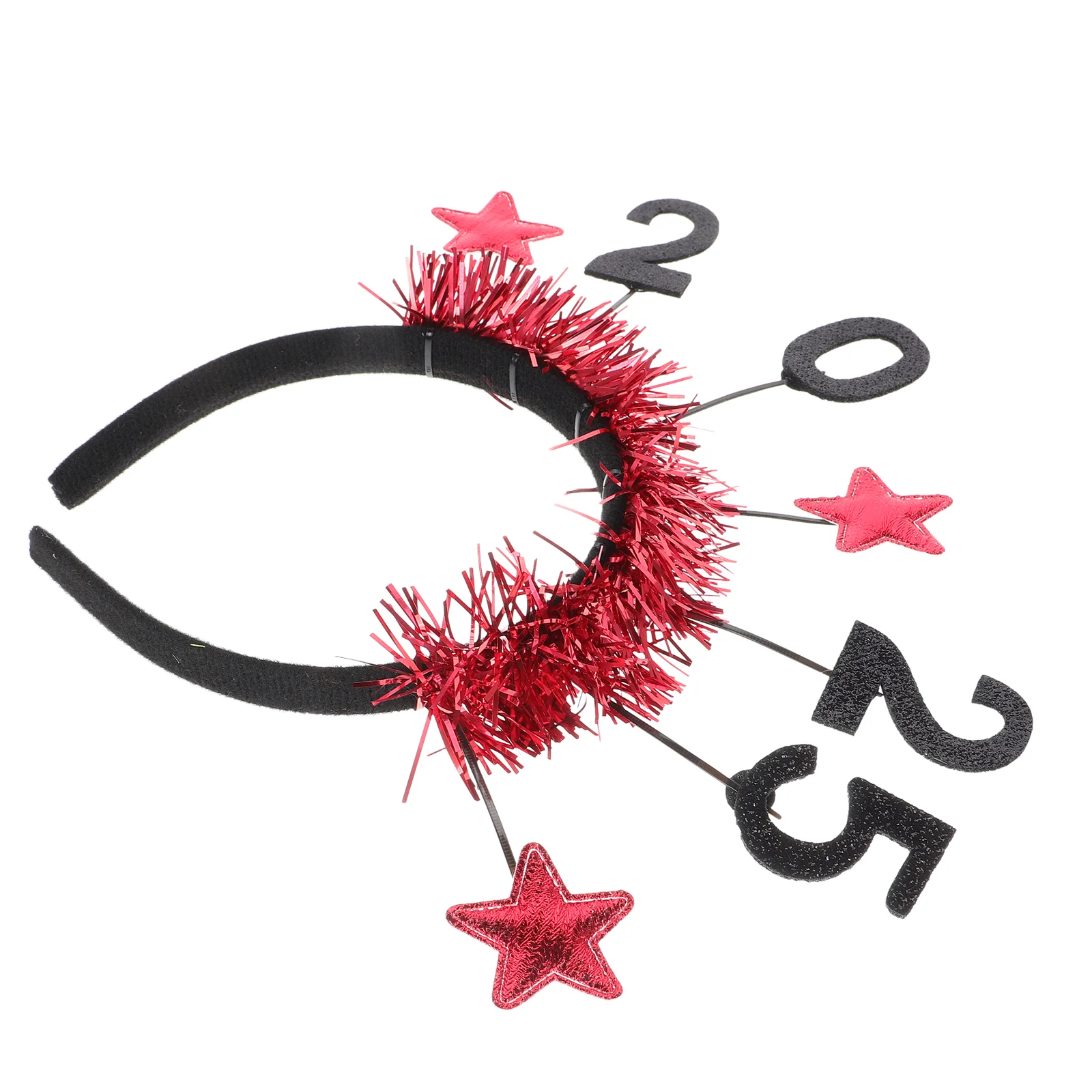 

2025 New Year Headband Nye Headwear Happy Decorations Bandana Hair Bands for Adults Year's Eve