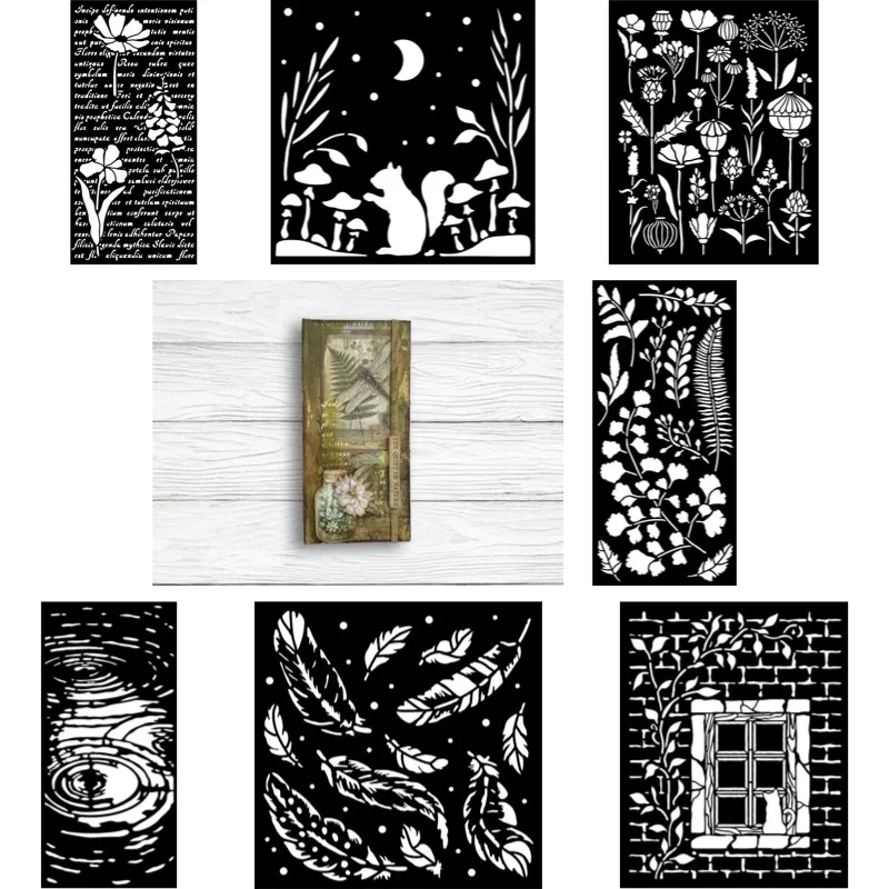 Squirrels are very cute Metal Cutting Stencil Scrapbook Diary Decoration Stencil Embossing Template DIY Greeting Card Handmade