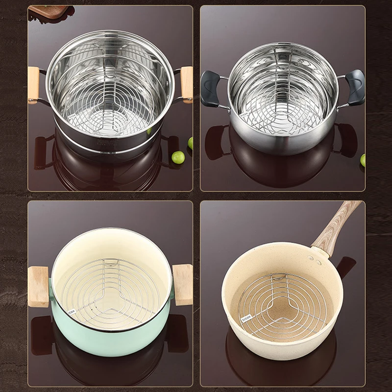*Kitchen Multifunction Pot Steaming Tray Stainless Steel Round Steamer Rack Dumplings Eggs Grill Stand Pressure Cooker Trivet