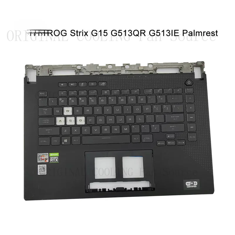 R+  For ASUS ROG Strix G15 G513QR G513RX G513IE Palmrest Keyboard 6070B1886031