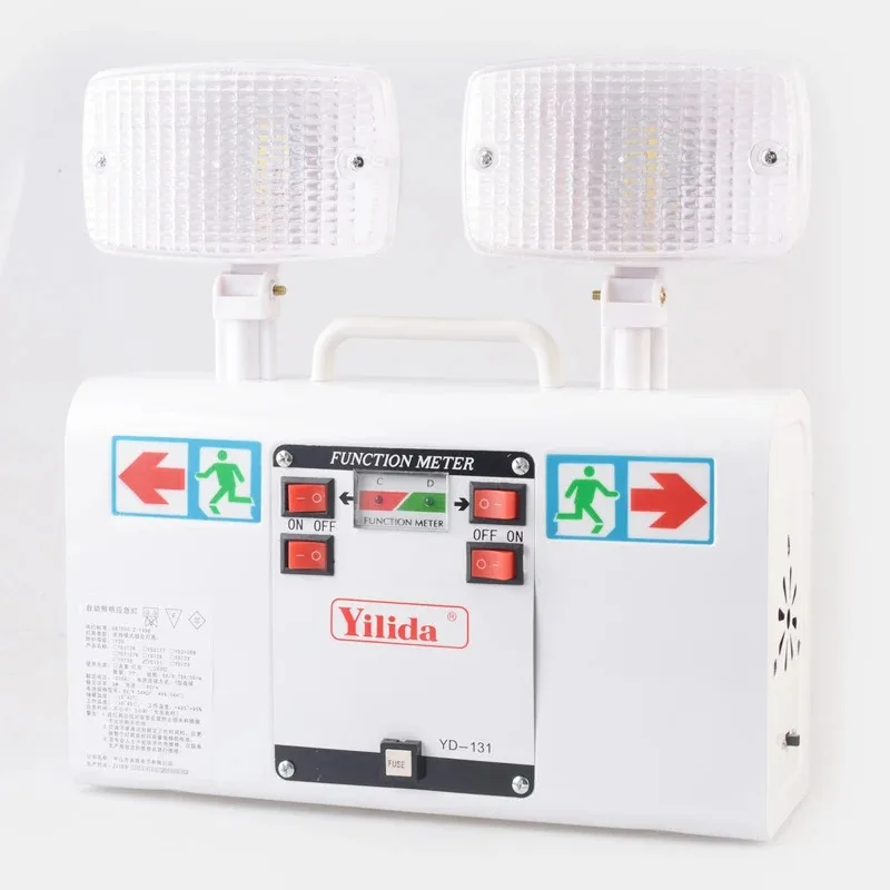 Led multifunzione luce di emergenza interruzione di corrente indicatore luminoso di uscita di sicurezza con suono di allarme illuminazione di emergenza Ac 200-240v