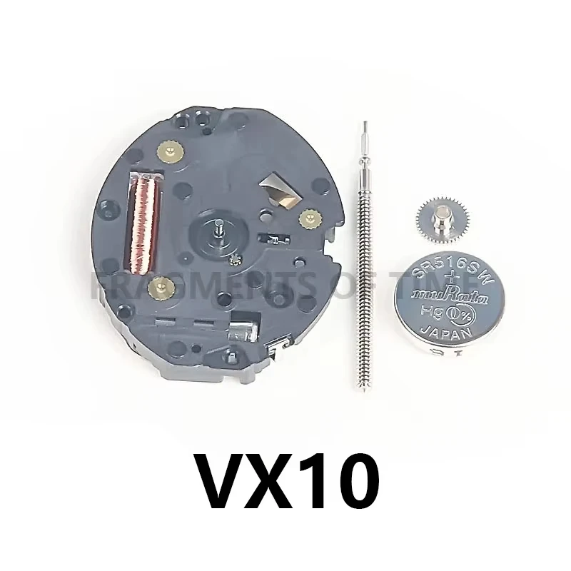 VX10 Uhrwerk-ZubehörNeues japanisches VX10-Quarzwerk VX10A Elektronisches Uhrwerk Kein Kalender Zwei Zeiger