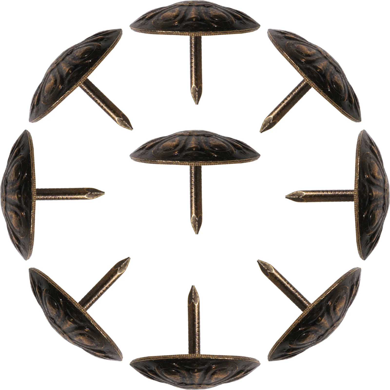 

50 шт., обивочные гвозди, декоративные гвозди для дивана, мебельные гвозди для стульев, изголовья, скамейки, украшения дома, головки для ногтей