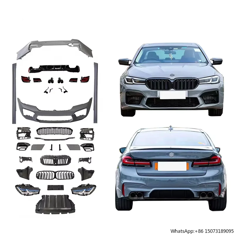 

G30 Old to New Body Kit для 5 серии 2017-2020 G30 Обновление 2021-2023 M5 Бампер Фара Задний фонарь Диффузор Выхлопная труба