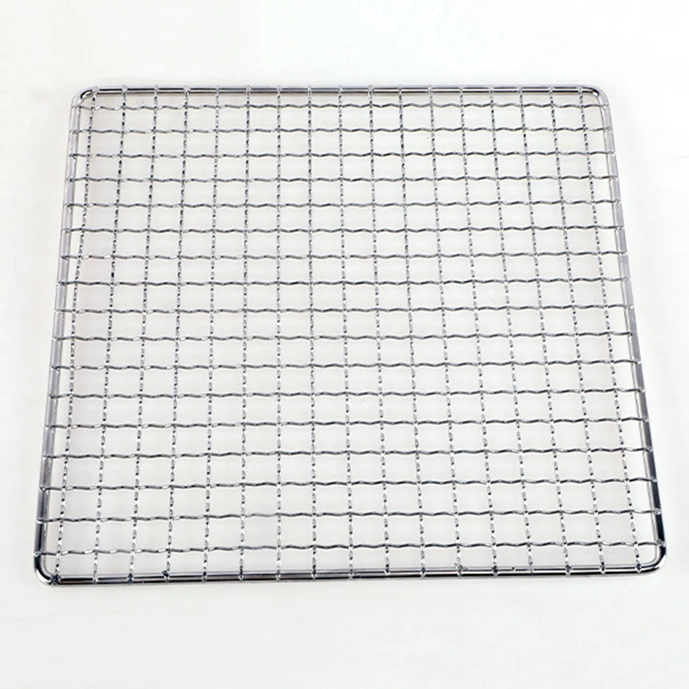 

BBQ Grid Barbecue Net Home Cooking Corrosion-resistant Easy To Clean Even Heating Even Mesh Mirror Polishing For Home Use