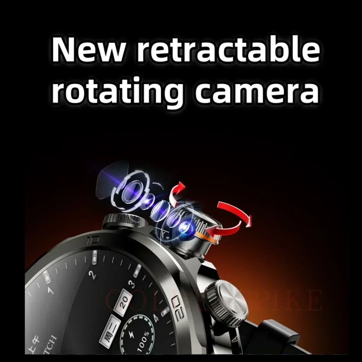 H19 4G LTE Full Network Android Smart Watch 32GB+256GB 900W Rotating Camera GPS WIFI Google Play Store Download Application