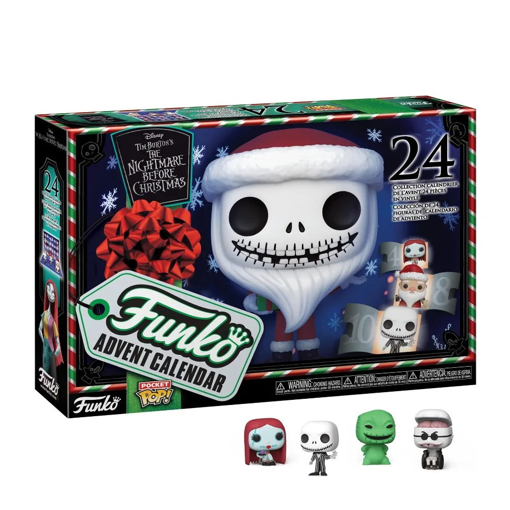 FUNKO Pocket The Nightmare Before Christmas Классическая слепая коробка Игрушечные фигурки Рождественский подарок Коллекция Модель ручной работы Календарь Книга