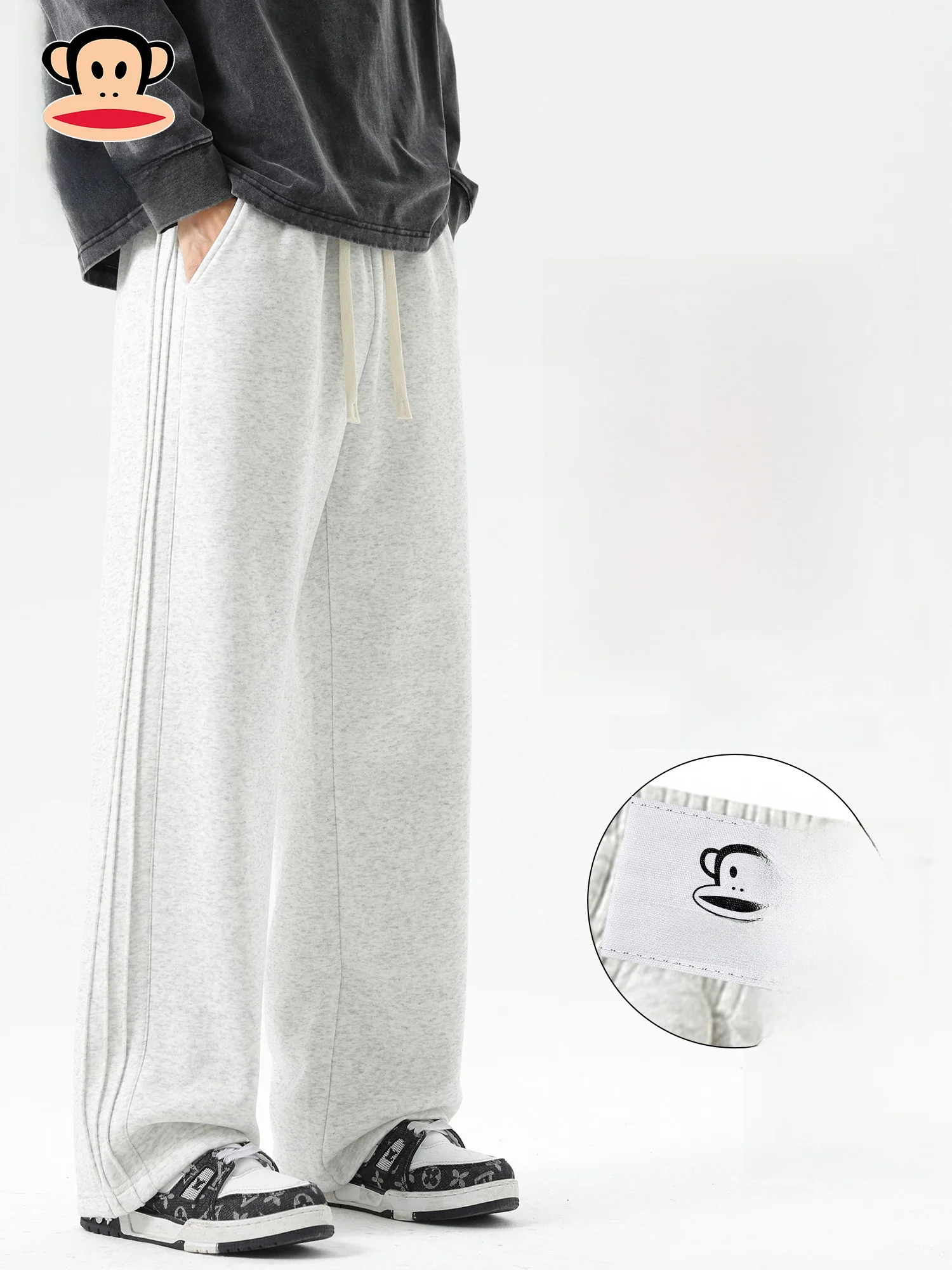 

Мужские зимние брюки Paul Frank Heavyweight Straight Leg Casual с флисовой подкладкой, утепленные, свободного кроя, спортивные, длинные