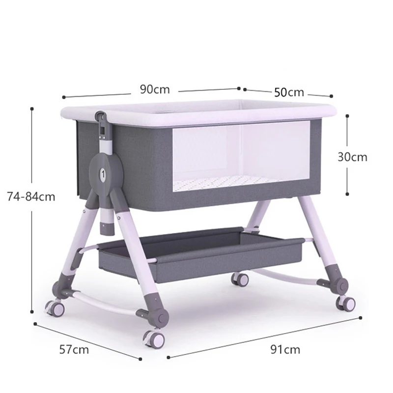 Multifunktion ale Krippe faltbare Krippe mit Windel tisch Wiege Schaukel stuhl Reise abnehmbare Krippe