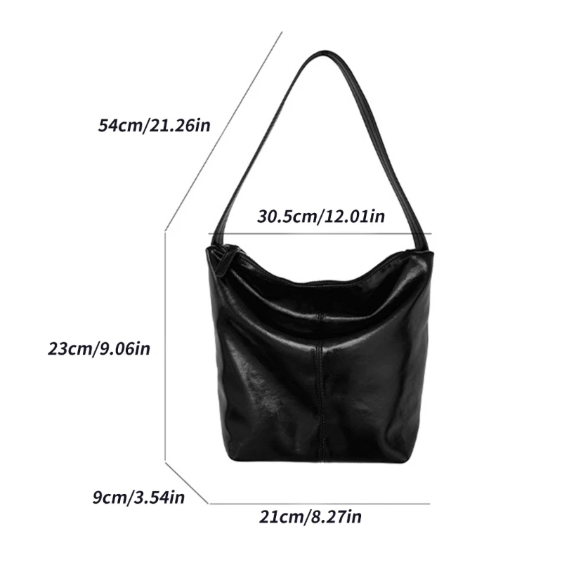Women Underarm Bag Fashionable Armpit Bag PU Leather Shoulder Bag Girls Shopping Dating Bag Aesthetic Handbag