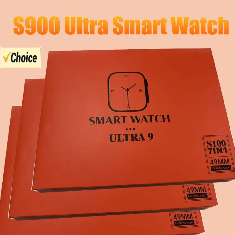 New S900 Ultra Smartwatch 2.2HD Amoled Circular Screen ECG Monitoring Sleep Tracker Sports Watch for 2025