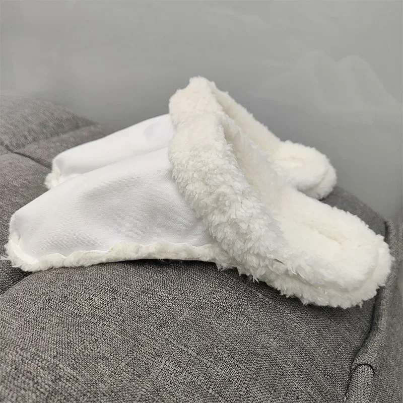 1 Pair Winter Warm Ankle Sock Shoe Charms Thicken Plush Insole Removable Plush Liner Shoe Covers for Women And Men