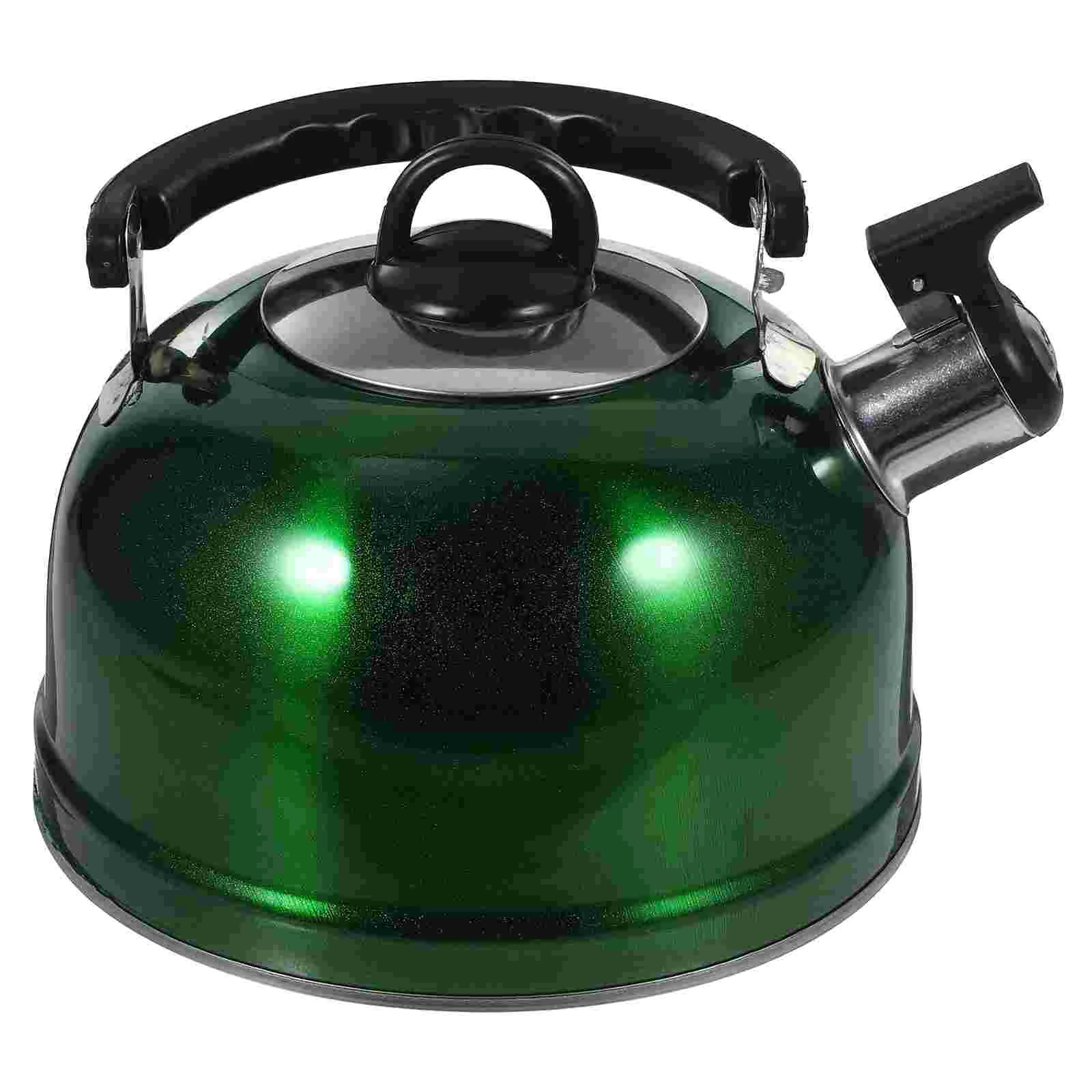 

3L Stainless Steel Tea Pot Large Capacity Flat Bottom Whistling Water Kettle Portable Heat Resistant Induction Cooker Gas Stove
