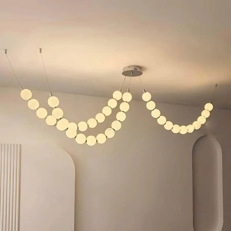 Nordic Minimalist Home Decor Lighting Fixtures, Including Living Room Chandeliers, Bedroom and Dining Room Chandeliers, and Indo