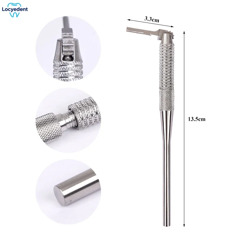 Dental Adjustable Scalpel Handle 180° Rotatable Stainless Steel Surgical Knife Holder Oral Implant Dentistry Instrument